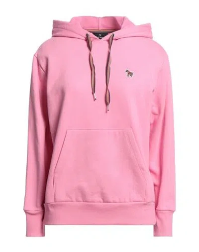 Ps By Paul Smith Ps Paul Smith Womens Zebra Hoodie Woman Sweatshirt Pink Size Xs Organic Cotton