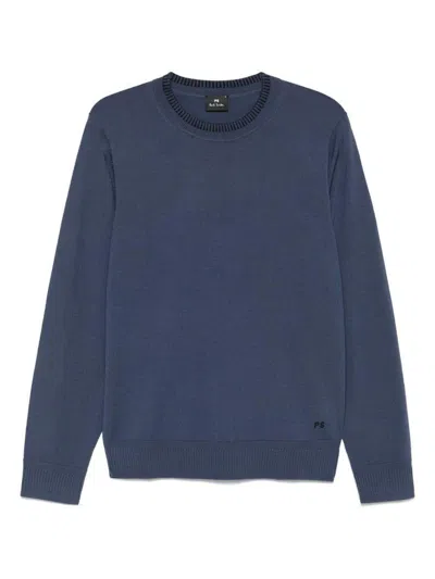 Ps By Paul Smith Ps Paul Smith Wool Crewneck Sweater In Blue