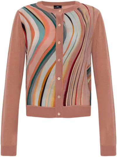 PS BY PAUL SMITH PS PAUL SMITH WOOL STRIPED CARDIGAN