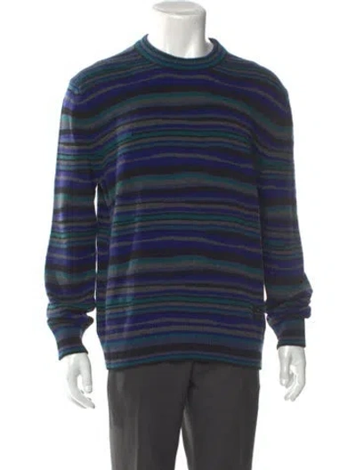 Pre-owned Ps By Paul Smith Ps Paul Smith Wool Striped Pullover In Blue