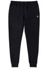 Ps By Paul Smith Ps Paul Smith Zebra-appliquéd Cotton Sweatpants In Black