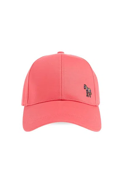 Ps By Paul Smith Ps Paul Smith Zebra Embroidered Baseball Cap In Pink