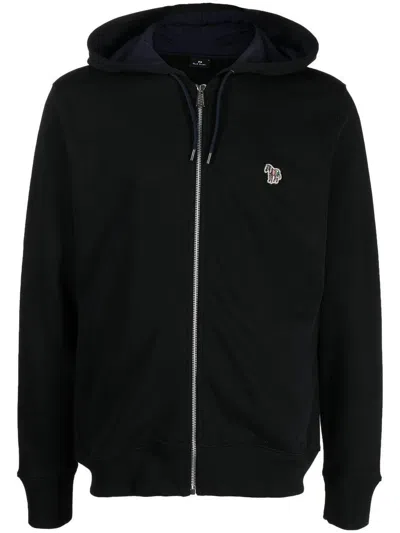 Ps By Paul Smith Ps Paul Smith Zebra Logo Cotton Hoodie