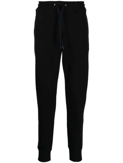 Ps By Paul Smith Ps Paul Smith Zebra Logo Cotton Joggers In Black