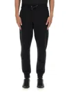 Ps By Paul Smith Ps Paul Smith Zebra Logo Cotton Joggers In Black