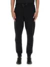Ps By Paul Smith Ps Paul Smith Zebra Logo Cotton Joggers In Black