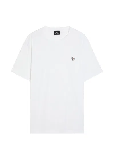 Ps By Paul Smith Ps Paul Smith Zebra Logo Cotton T-shirt In White