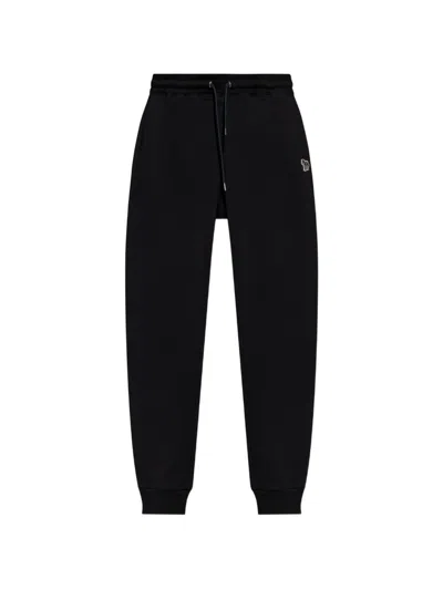 Ps By Paul Smith Ps Paul Smith Zebra Logo Slim Sweatpants In Black