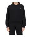 Ps By Paul Smith Ps Paul Smith Sweatshirt With Zebra Patch In Black