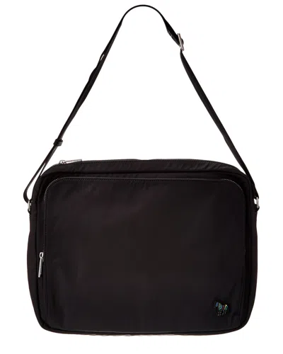 Ps By Paul Smith Ps Paul Smith Zebra Messenger Bag In Black