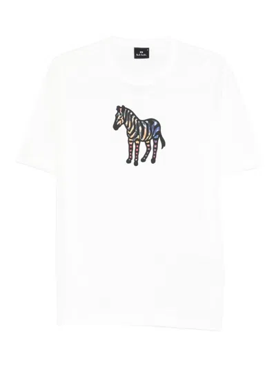 Ps By Paul Smith Ps Paul Smith Zebra Organic Cotton T-shirt