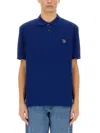 Ps By Paul Smith Ps Paul Smith "zebra" Polo In Blue