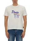 Ps By Paul Smith Ps Paul Smith Zebra Print T Shirt