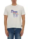 Ps By Paul Smith Ps Paul Smith Zebra Print T Shirt