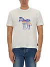 Ps By Paul Smith Ps Paul Smith Zebra Print T Shirt In White
