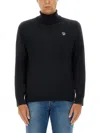 Ps By Paul Smith "zebra" T-shirt In Black