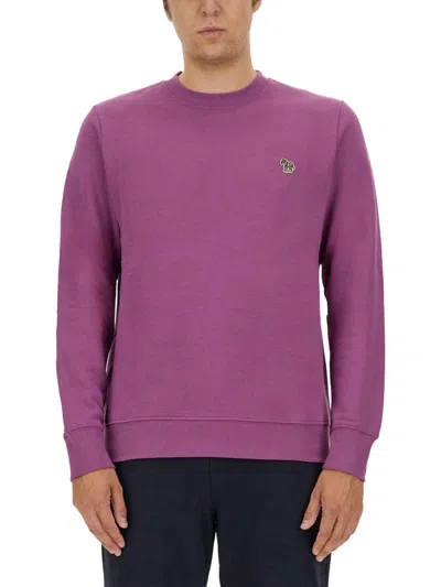 Ps By Paul Smith Long-sleeved Sweater In Purple