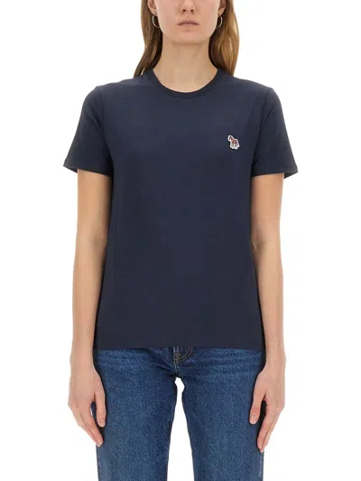 Ps By Paul Smith Ps Paul Smith Zebra T-shirt In Blue