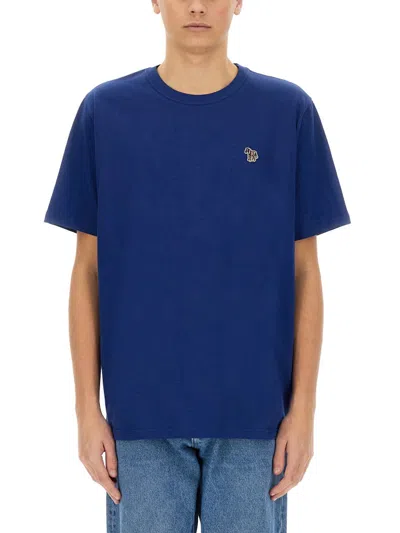 Ps By Paul Smith Ps Paul Smith Zebra T-shirt In Blue
