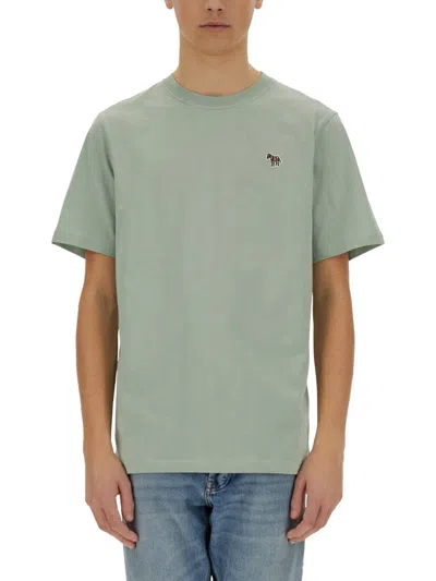 Ps By Paul Smith Ps Paul Smith Zebra T-shirt In Sage