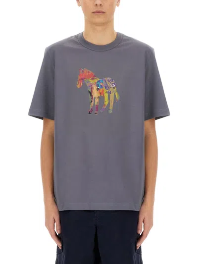 Ps By Paul Smith Ps Paul Smith Zebra T-shirt In Blue