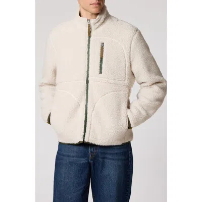 Ps By Paul Smith Ps Paul Smith Zip Fleece Jacket In Off White