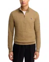 Ps By Paul Smith Quarter Zip Sweater In Brown