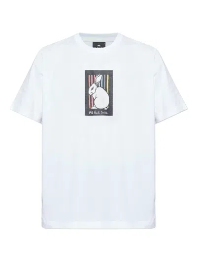 Ps By Paul Smith Rabbit-print T-shirt In Multi