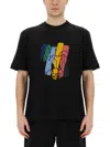 Ps By Paul Smith Ps Paul Smith Mens Reg Fit Ss Tshirt Rabbit Clothing In Black