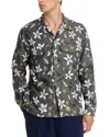 Ps By Paul Smith Khaki Floral Double-face Cotton Shirt Green In Green