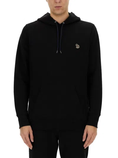 Ps By Paul Smith Regular Fit Hoodie For Men In Black