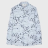 Ps By Paul Smith Regular-fit Light Blue 'jasmine' Print Shirt In Blue
