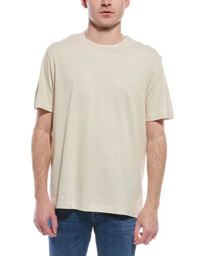 Ps By Paul Smith Regular Fit Linen-blend T-shirt In White
