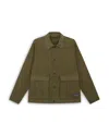 Ps By Paul Smith Regular Fit Military Chore Jacket In Green