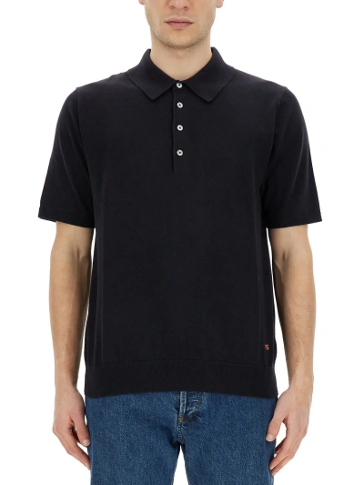 Ps By Paul Smith Regular Fit Polo Shirt In Blue