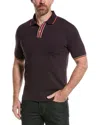 Ps By Paul Smith Striped Polo Shirt In Purple