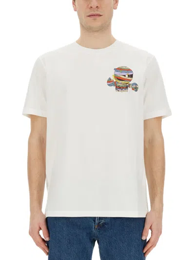 Ps By Paul Smith Regular Fit T-shirt In White