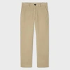 Ps By Paul Smith Relaxed-fit Light Tan Corduroy Trousers Brown In Brown