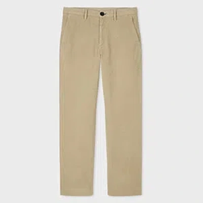 Ps By Paul Smith Relaxed-fit Light Tan Corduroy Trousers Brown