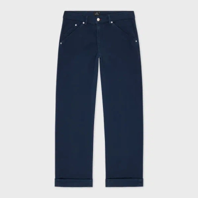 Ps By Paul Smith Relaxed-fit Navy Garment-dyed Jeans Blue