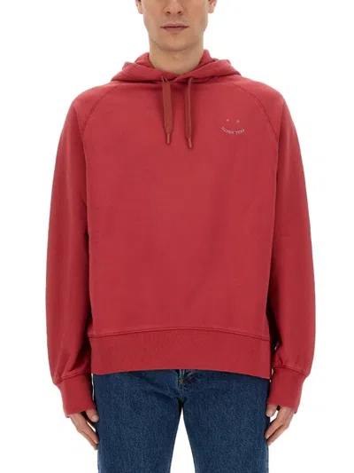 Ps By Paul Smith Relaxed-fit Red Sweatshirt
