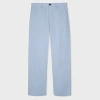Ps By Paul Smith Relaxed-fit Sky Blue 'broad Stripe Zebra' Chinos In Blue