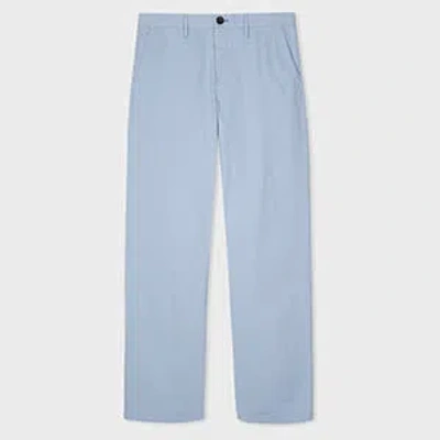 Ps By Paul Smith Relaxed-fit Sky Blue 'broad Stripe Zebra' Chinos