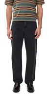 Ps By Paul Smith Relaxed Taper Fit Jeans Antique In Black
