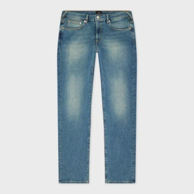 Ps By Paul Smith Relaxed Tapered-fit Antique-wash Organic Vintage Stretch Jeans Brown