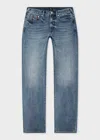 Ps By Paul Smith Relaxed Tapered-fit Vintage-wash Jeans Blue In Blue