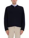 Ps By Paul Smith Ps Paul Smith Zippered Cardigan In Black