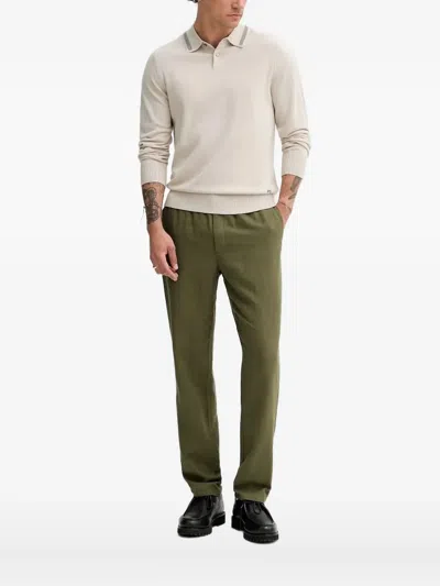 Ps By Paul Smith Ribbed Polo Shirt In White
