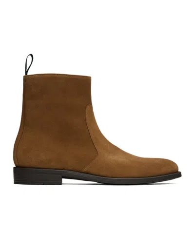 Ps By Paul Smith Round-head Ankle Boots In Brown