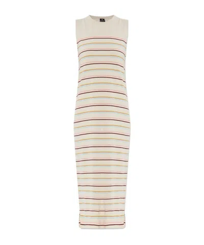 Ps By Paul Smith Ps Paul Smith Striped Sleeveless Midi Dress In Multi